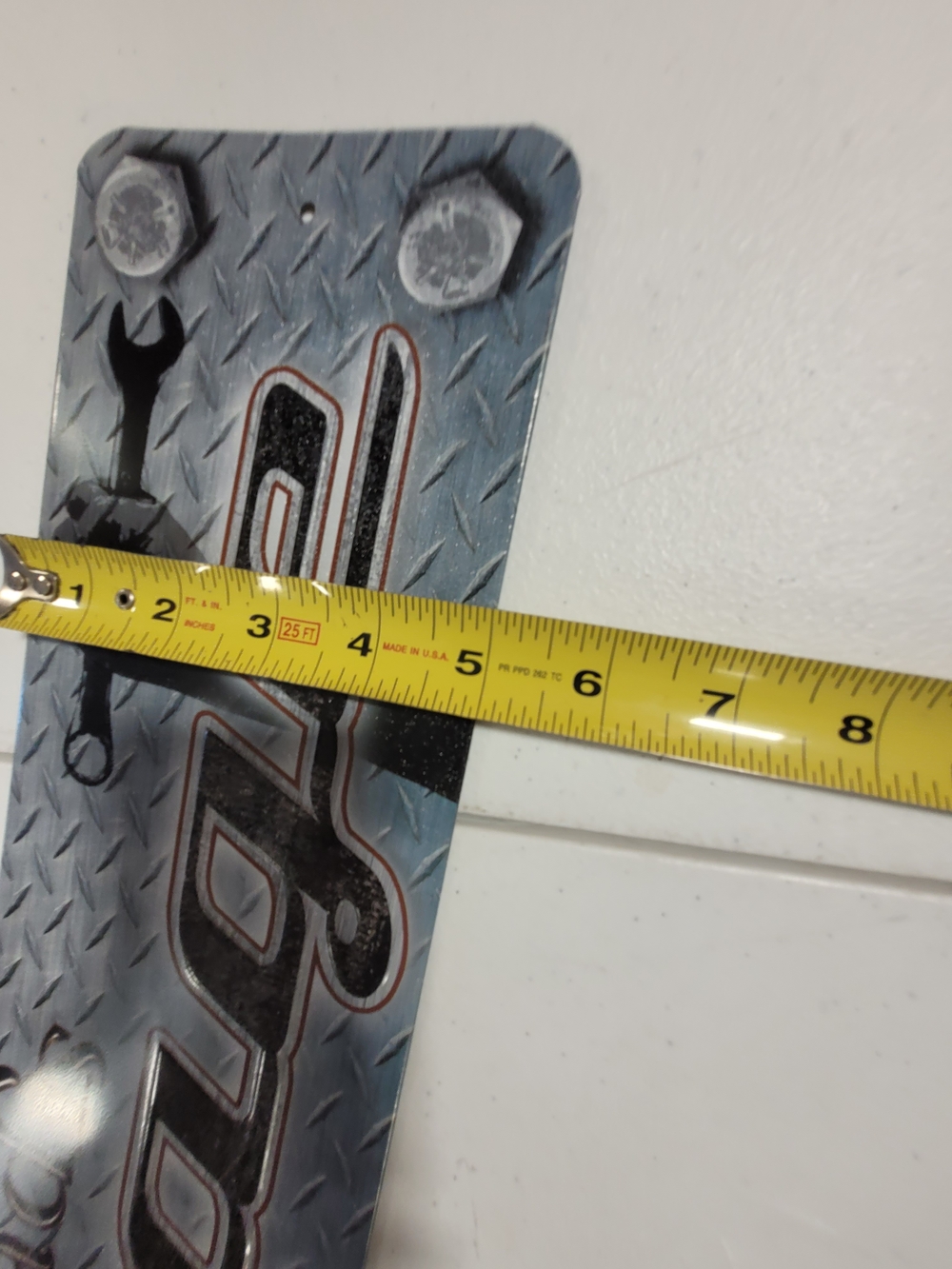 Wall Sign - Black and Silver Metal-Look Décor - Picture 3 of 3
